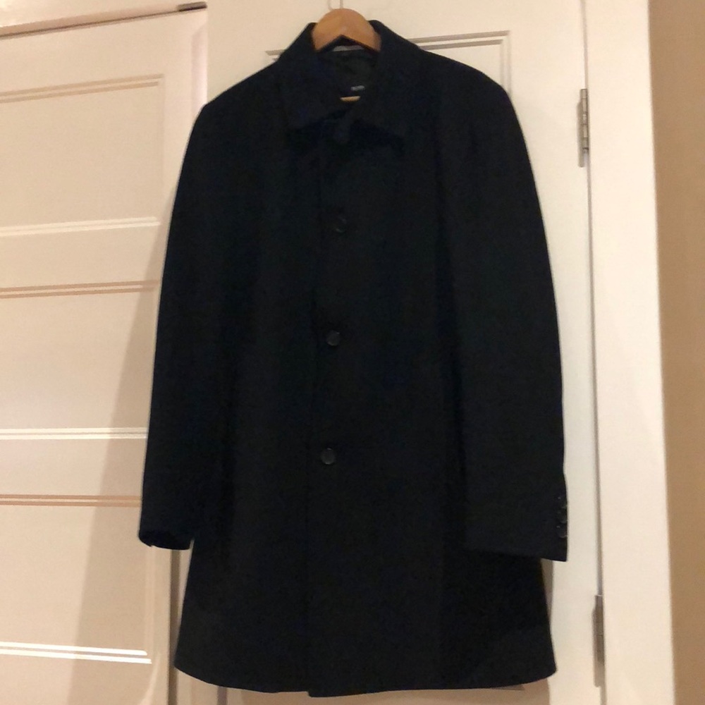 Men’s black BOSS coat